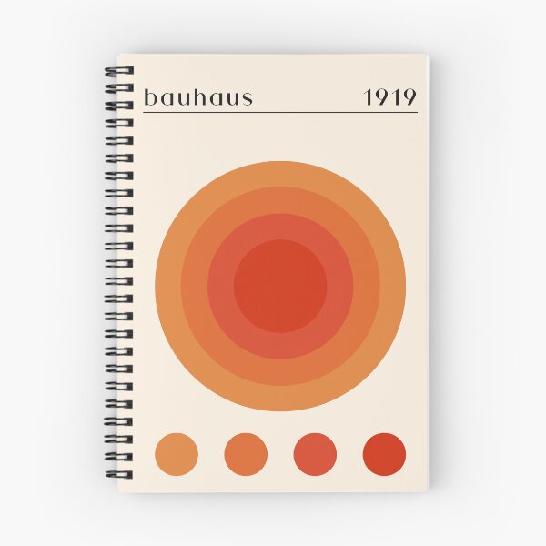 Item preview, Bauhaus Orange Concentric Circles Geometric designed and sold by FaizArtShop.