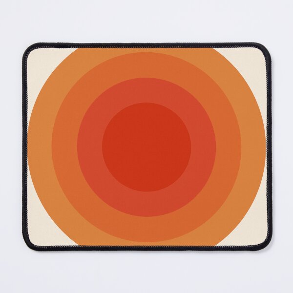 Item preview, Bauhaus Orange Concentric Circles Geometric designed and sold by FaizArtShop.
