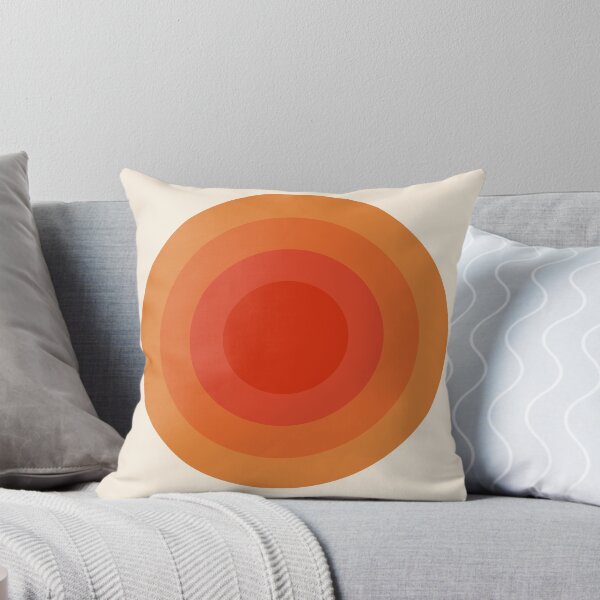 Item preview, Bauhaus Orange Concentric Circles Geometric designed and sold by FaizArtShop.