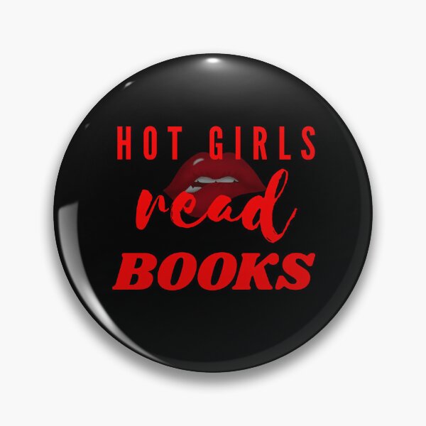Item preview, Hot Girls Read Books – Retro Book Lover Typography Design designed and sold by Palette & Hue.