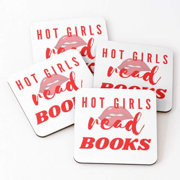 Item preview, Hot Girls Read Books – Retro Book Lover Typography Design designed and sold by Palette & Hue.