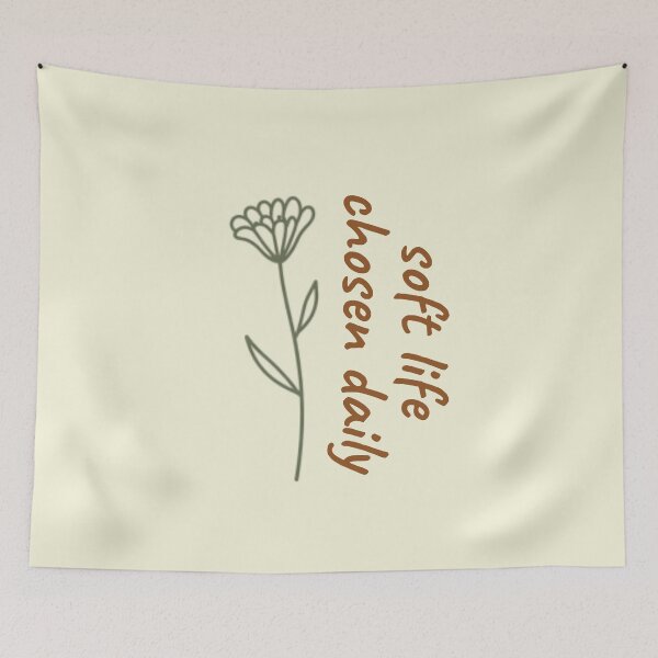Item preview, Soft Life Chosen Daily – Mindfulness Affirmation Minimalist Design designed and sold by CosmicQuietLab.