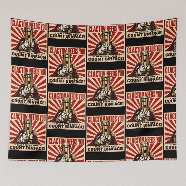 Item preview, Clacton Needs You Make Every Vote Binface Funny Political Parody designed and sold by DarylPope.