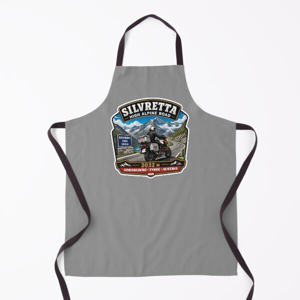 Item preview, Silvretta High Alpine Road Bielerhohe Austria Motorcycle Sticker TShirt 03 designed and sold by OuterShellUK.