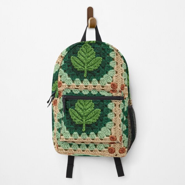Item preview, Green Leaf Crochet Square Botanical Sage Autumn designed and sold by LuisWorks.