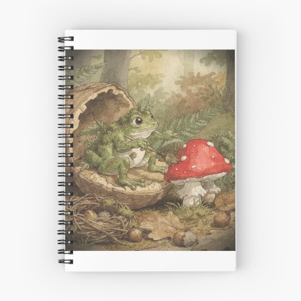 Item preview, Moss Sprite Painting Toadstools designed and sold by PictorialWhimsy.