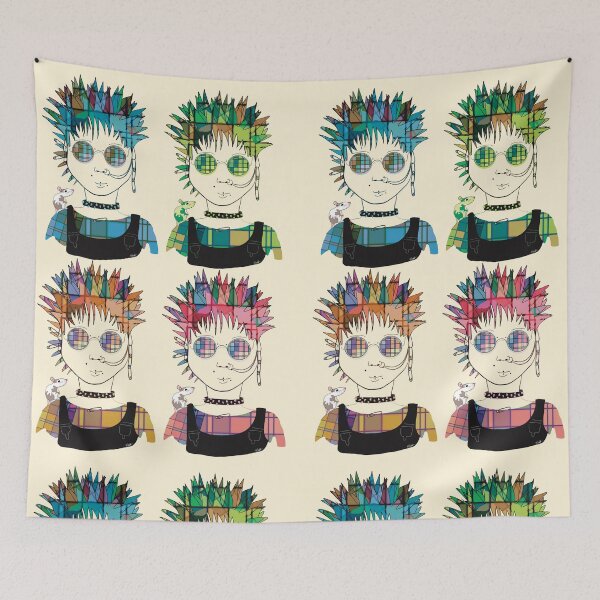 Item preview, Punk Rock Androgynous Nonbinary Plaid designed and sold by Karin Taylor.