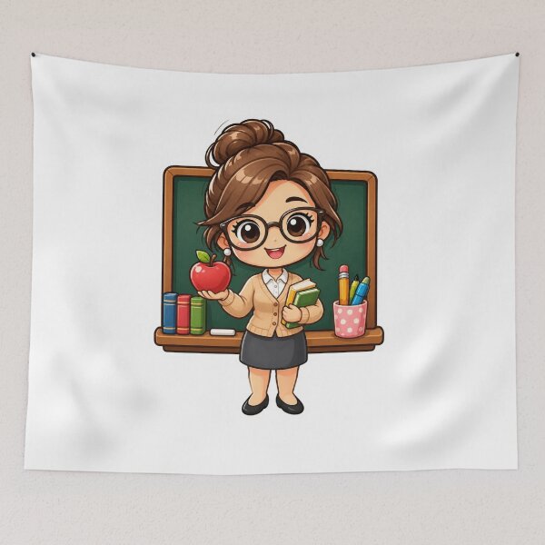 Item preview, Cute Female Teacher Classroom | Kawaii Teacher Gift for School designed and sold by Pixanova.