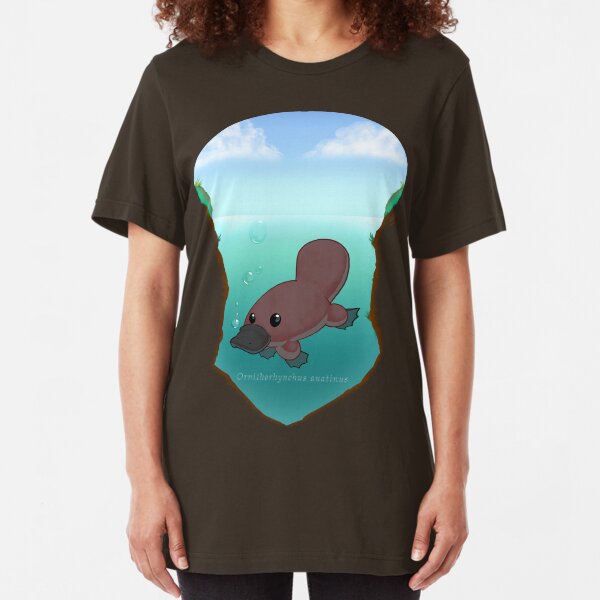 Ornithorhynchus anatinus Slim Fit T-Shirt