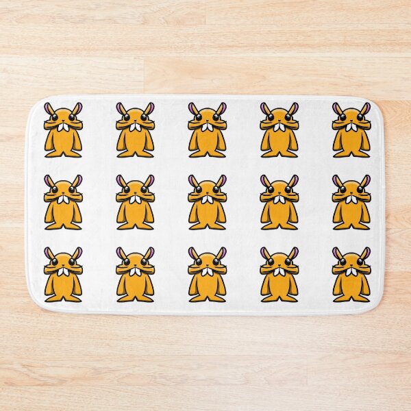 Item preview, Cute Orange Bunny with Big Buck Teeth – Kawaii Sticker Art designed and sold by davidmalec.