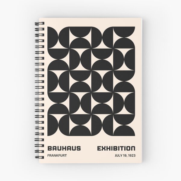 Item preview, Bauhaus Frankfurt Black and Cream Geometric Exhibition designed and sold by FaizArtShop.