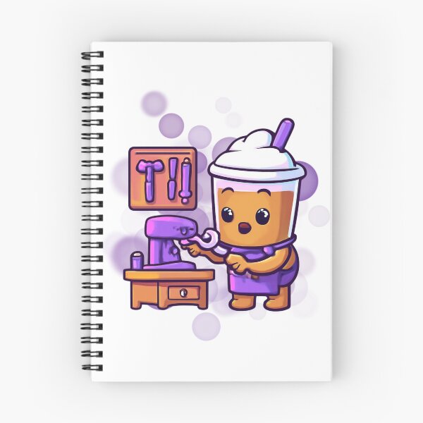 Item preview, Cute Iced Coffee Mechanic Cartoon designed and sold by iamKRUK.