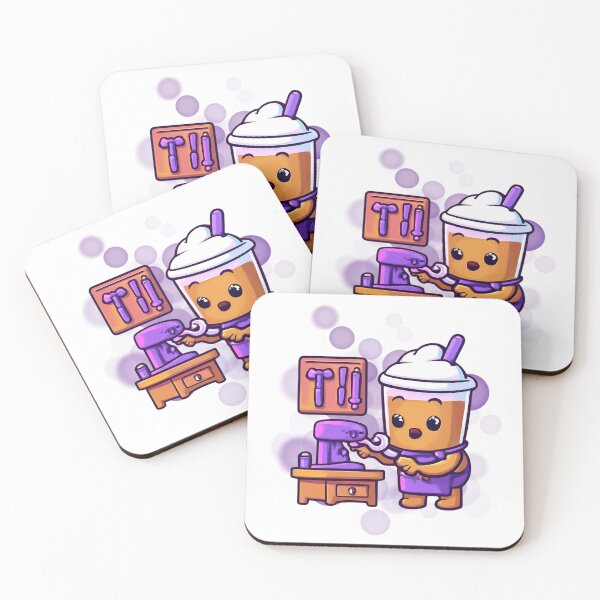 Item preview, Cute Iced Coffee Mechanic Cartoon designed and sold by iamKRUK.