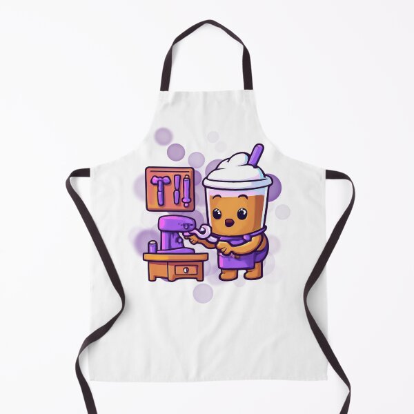 Item preview, Cute Iced Coffee Mechanic Cartoon designed and sold by iamKRUK.