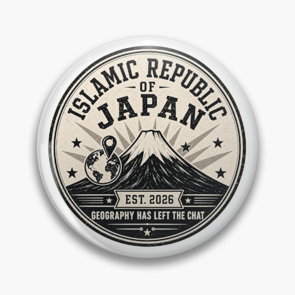 Item preview, Islamic Republic of Japan Funny Geography Gaffe designed and sold by MaskedTarget.