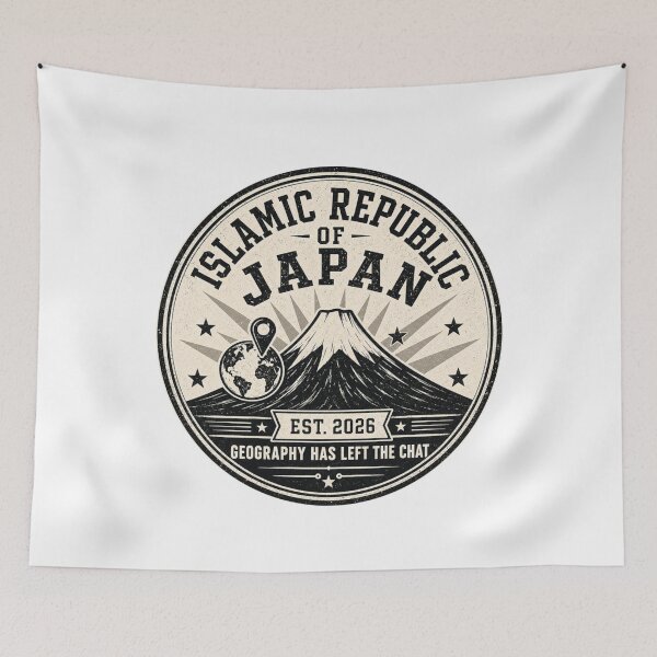 Item preview, Islamic Republic of Japan Funny Geography Gaffe designed and sold by MaskedTarget.