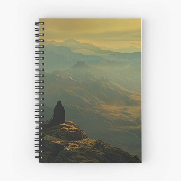 Item preview, Lone Wanderer Sunset - Epic High Fantasy Desk Mat designed and sold by VectorForge.