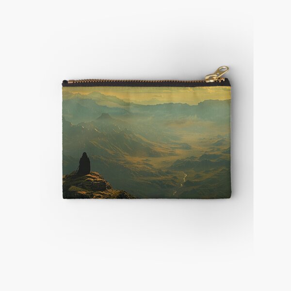 Item preview, Lone Wanderer Sunset - Epic High Fantasy Desk Mat designed and sold by VectorForge.