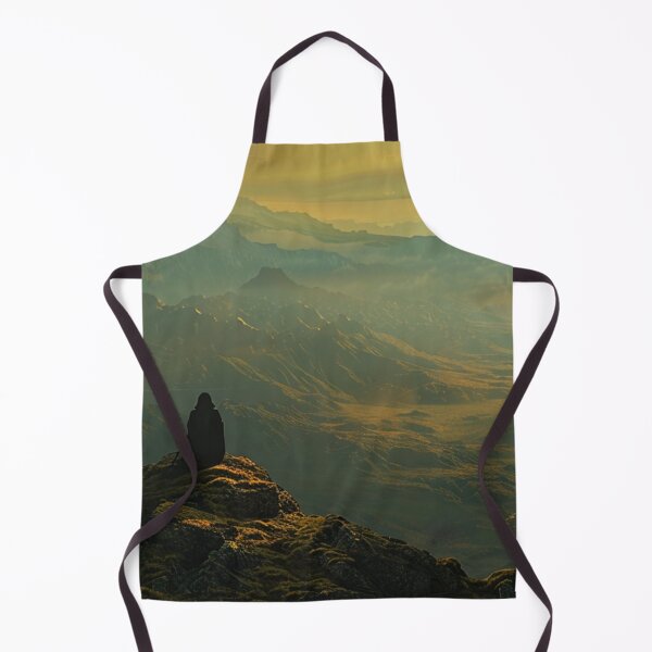 Item preview, Lone Wanderer Sunset - Epic High Fantasy Desk Mat designed and sold by VectorForge.