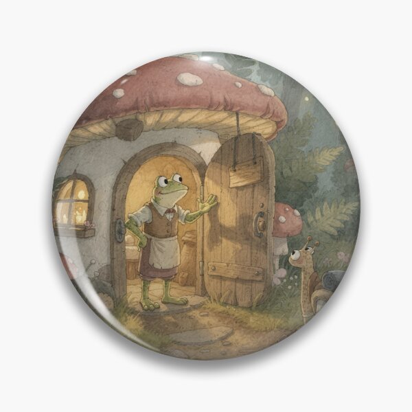Item preview, Frog Innkeeper and the Snail Guest designed and sold by PictorialWhimsy.