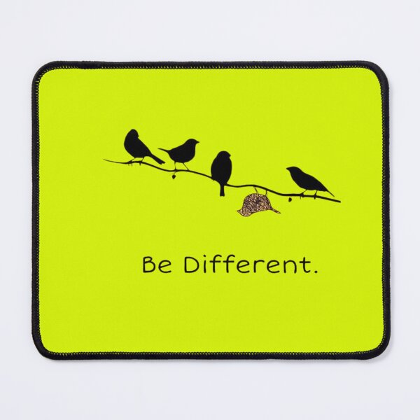 Item preview, Be Different Birds on a Branch | Inspirational Typography designed and sold by RajDeals.