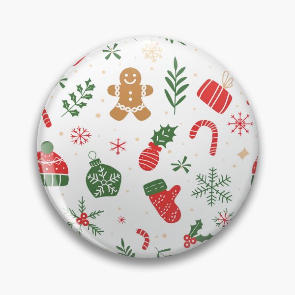 Item preview, Cute Christmas Gingerbread Pattern Holiday Art designed and sold by colorful-white.