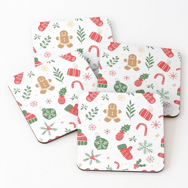 Item preview, Cute Christmas Gingerbread Pattern Holiday Art designed and sold by colorful-white.