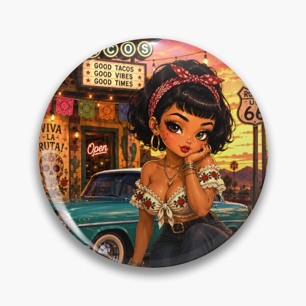 Item preview, Rockachibi Pénélopé - Viva La Ruta Tacos by Kek-Ina designed and sold by Kek-Ina.