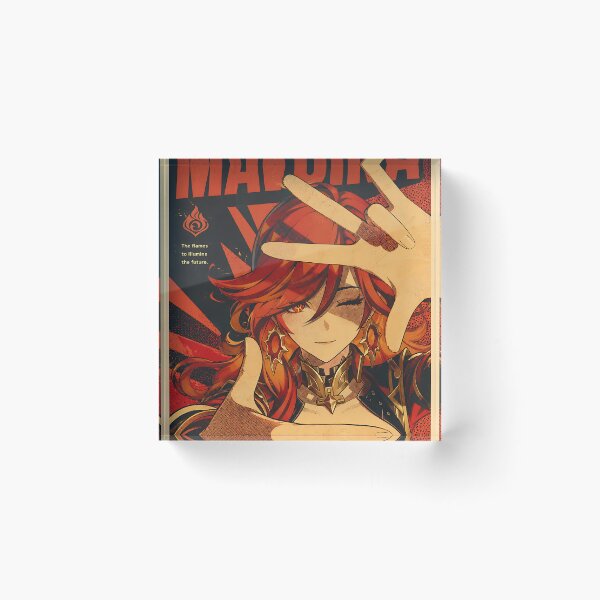 Item preview, Mavuika Genshin Impact Retro Magazine designed and sold by iwzzuel.