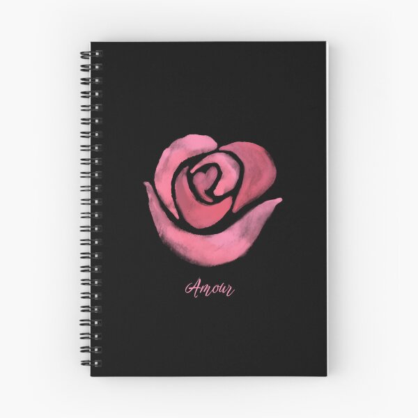Item preview, Amour Aesthetic Pink Watercolor Rose Love Quote Art designed and sold by Kidix Arts.
