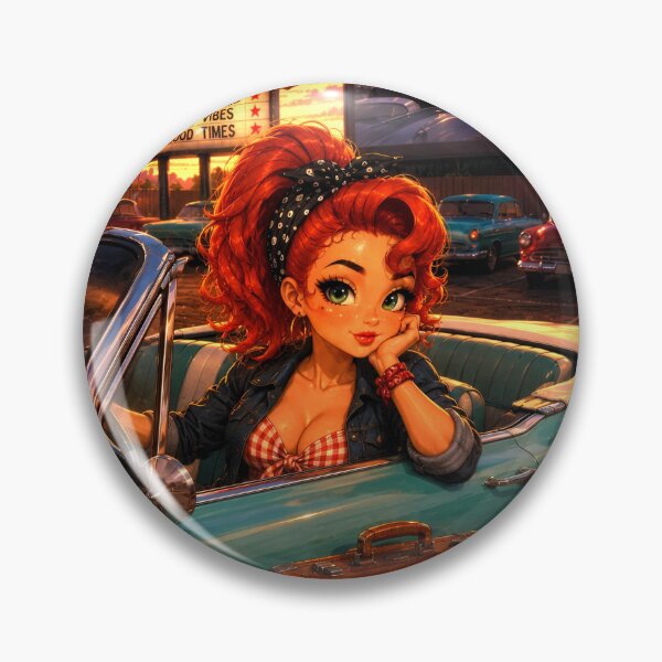 Item preview, Rockachibi Ginger - Vintage Starlight Drive-In by Kek-Ina designed and sold by Kek-Ina.