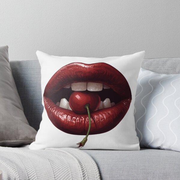 Item preview, Glossy Cherry Lips Illustration designed and sold by Designs By Ms Mal_Tas.