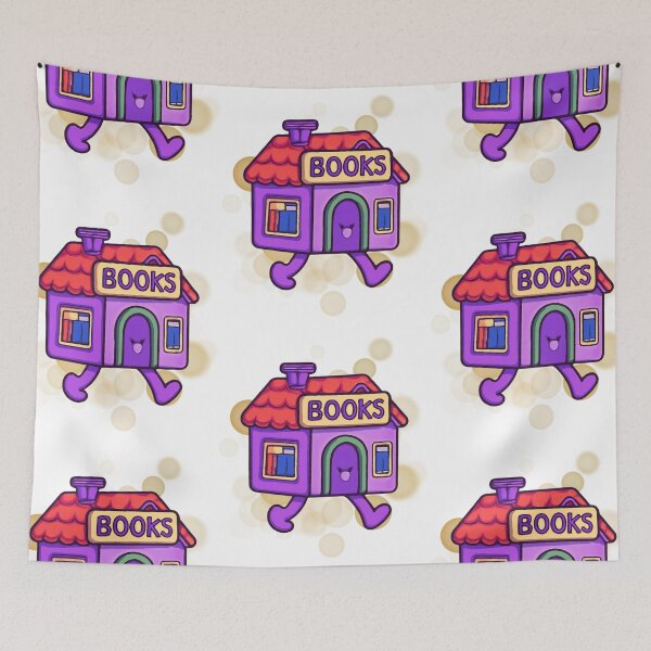 Item preview, Walking Bookstore Cartoon designed and sold by iamKRUK.