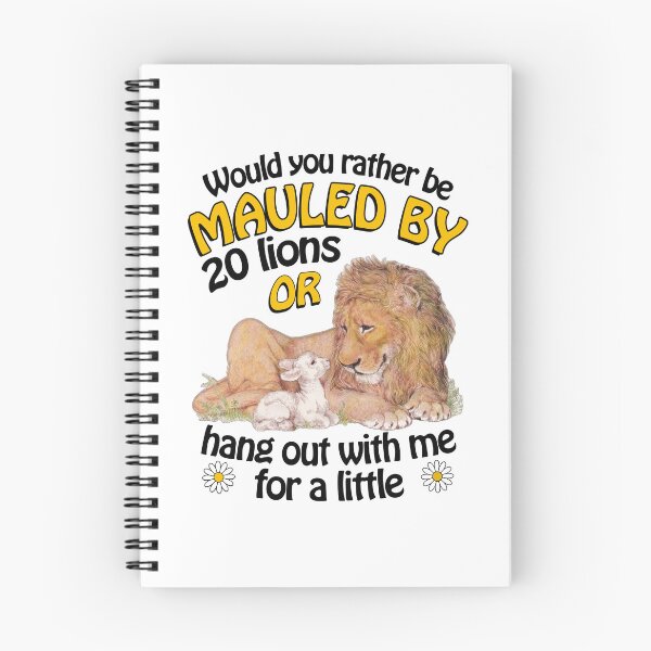 Item preview, Would You Rather Be Mauled By 20 Lions Or Hang Out With Me Funny Cat And Lion Meme designed and sold by PixlCrypt.