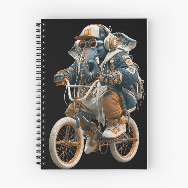 Item preview, Cool Streetwear Elephant Riding BMX Bike Green Jacket Art designed and sold by PANNARUK THAILAND.
