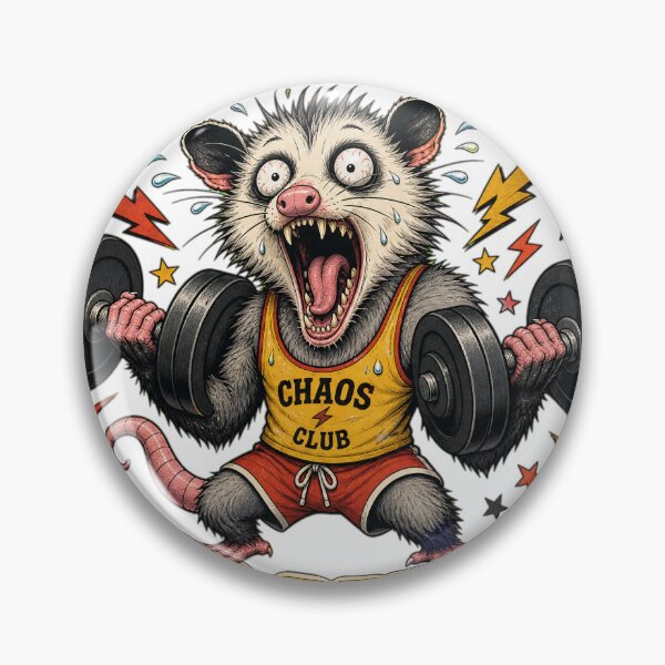 Item preview, Overstimulated But Still Repping Funny Opossum Gym designed and sold by GraphixKing999.