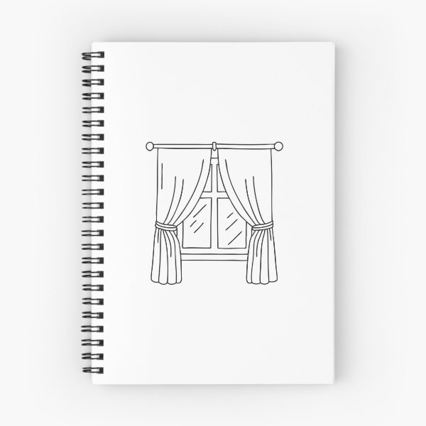 Item preview, A string tied curtain pulled upward by the window designed and sold by rasagamastore.