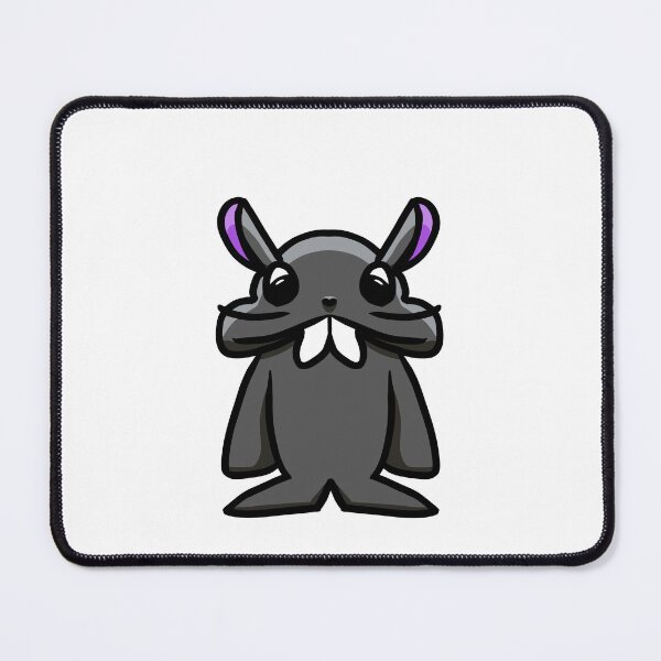 Item preview, Cute Grey Bunny with Big Buck Teeth – Kawaii Sticker Art designed and sold by davidmalec.