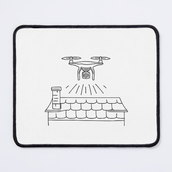 Item preview, A drone lifting off from the edge of a rooftop designed and sold by rasagamastore.