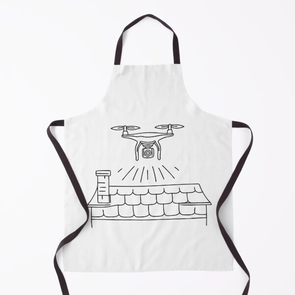 Item preview, Un dron despegando desde el borde de una azotea. designed and sold by rasagamastore.