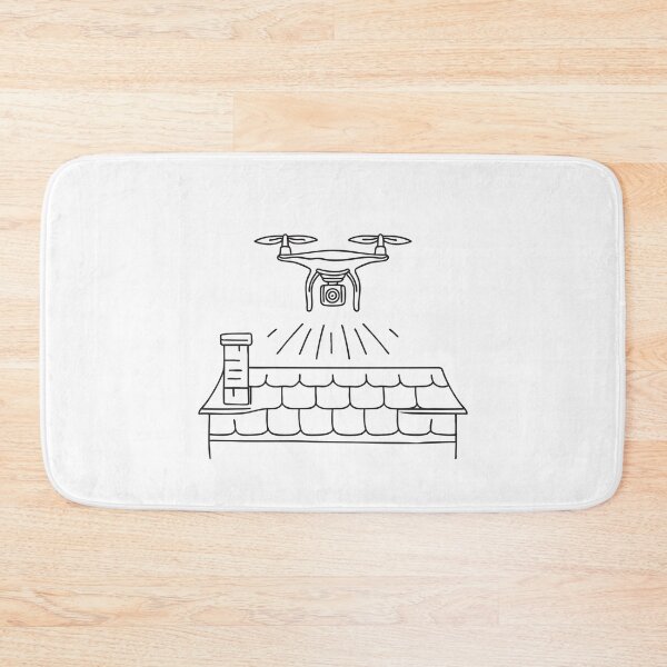 Item preview, A drone lifting off from the edge of a rooftop designed and sold by rasagamastore.