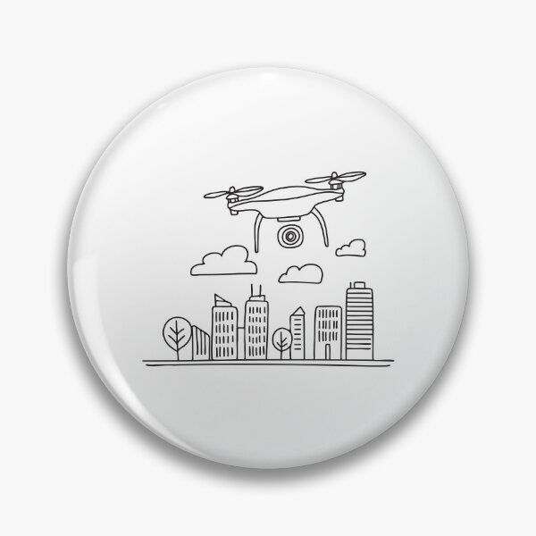 Item preview, A drone taking flight from a rooftop corner designed and sold by rasagamastore.