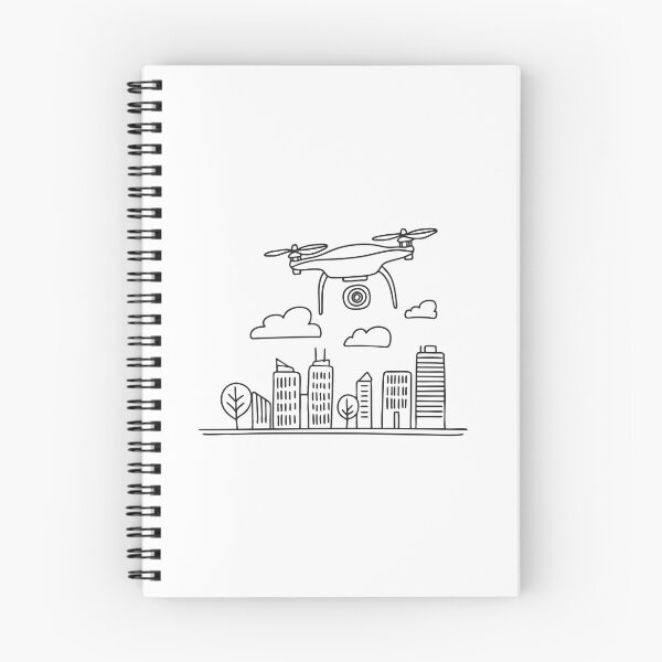 Item preview, A drone taking flight from a rooftop corner designed and sold by rasagamastore.