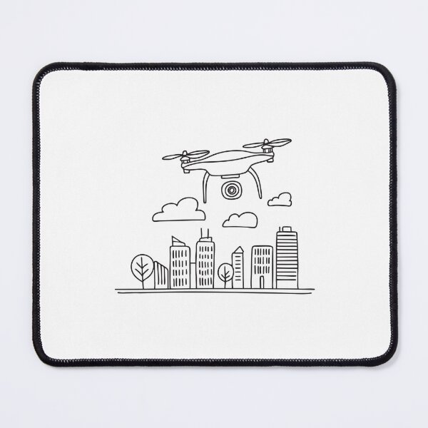 Item preview, A drone taking flight from a rooftop corner designed and sold by rasagamastore.