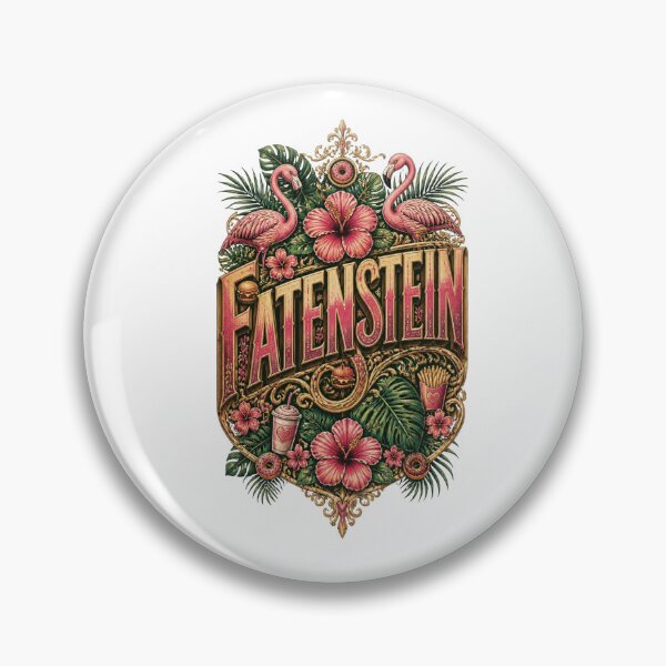 Item preview, Fatenstein: Tropical Fast Food Monster and Flamingos Parody designed and sold by NikaRka.