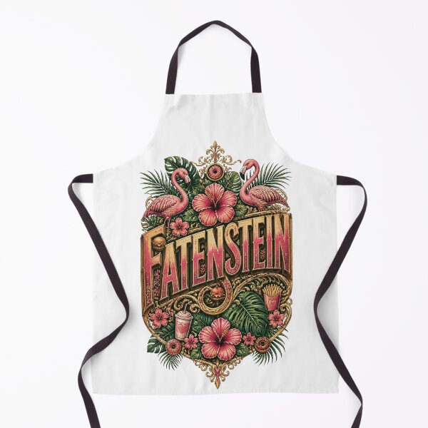 Item preview, Fatenstein: Tropical Fast Food Monster and Flamingos Parody designed and sold by NikaRka.