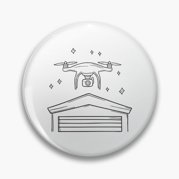 Item preview, A drone ascending from the corner of a roof designed and sold by rasagamastore.