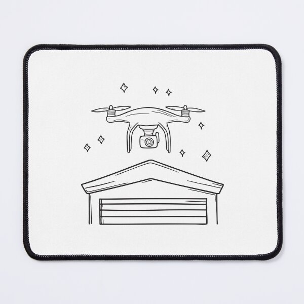 Item preview, A drone ascending from the corner of a roof designed and sold by rasagamastore.