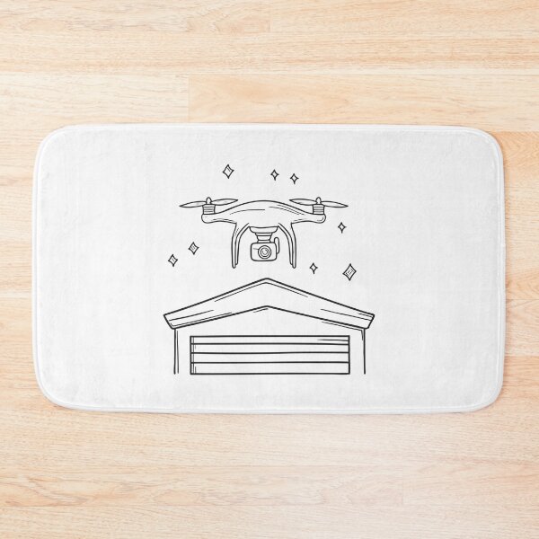 Item preview, A drone ascending from the corner of a roof designed and sold by rasagamastore.