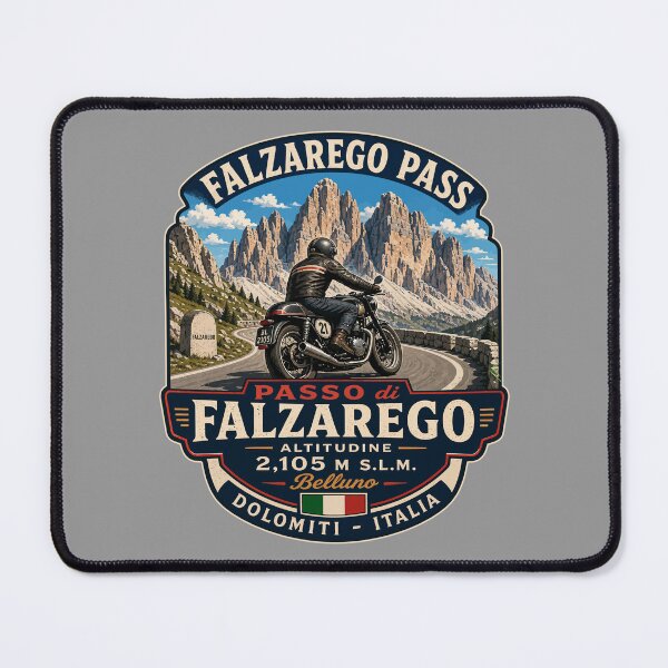 Item preview, Falzarego Pass, Passo di Falzarego Italy Motorcycle Sticker TShirt 08 designed and sold by OuterShellUK.
